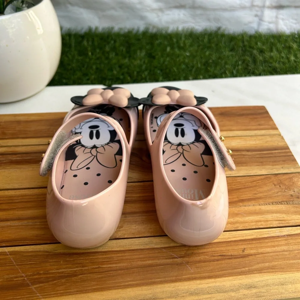 Conscious Mini Melissa Minnie Mouse jelly ballerinas size  9 like new
